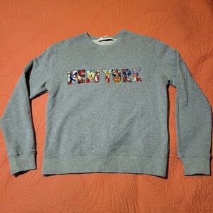 MSGM beaded New York logo sweatshirt, size S